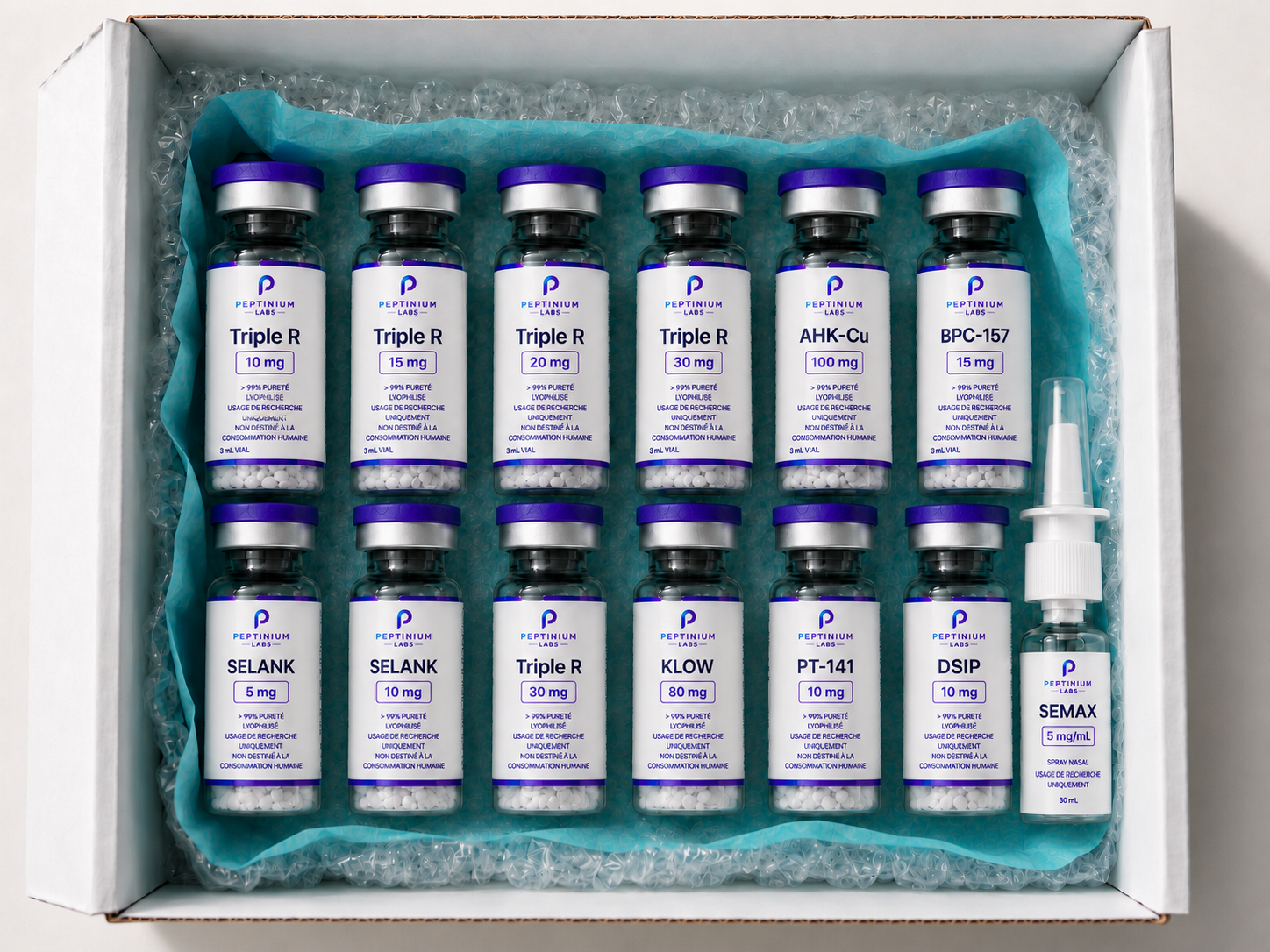 Coulisses Peptinium Labs — Production