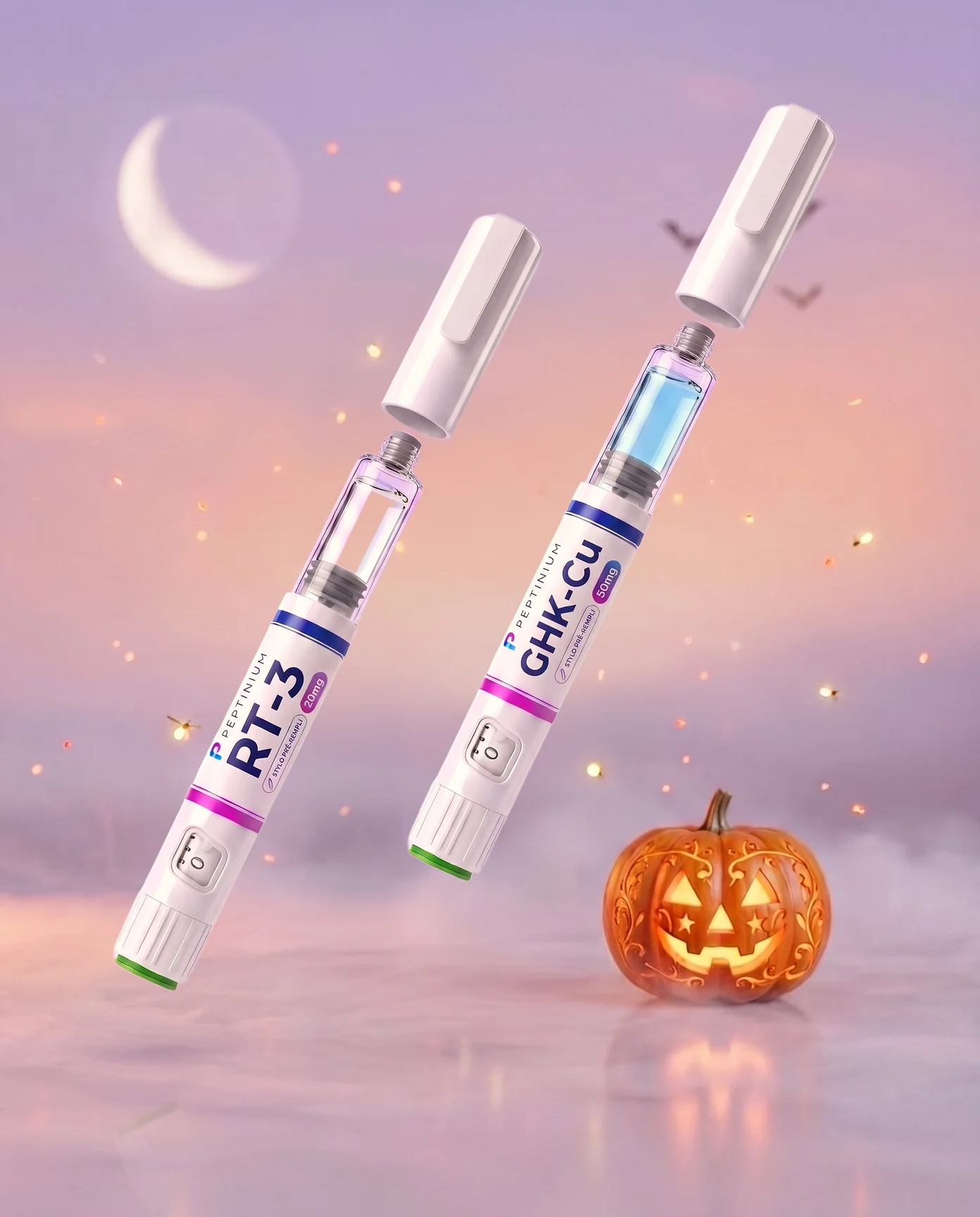 Duo Pens Pack RT-3 (R3) + GHK-Cu (pre-filled multi-dose) — research peptide (RUO), Peptinium Labs