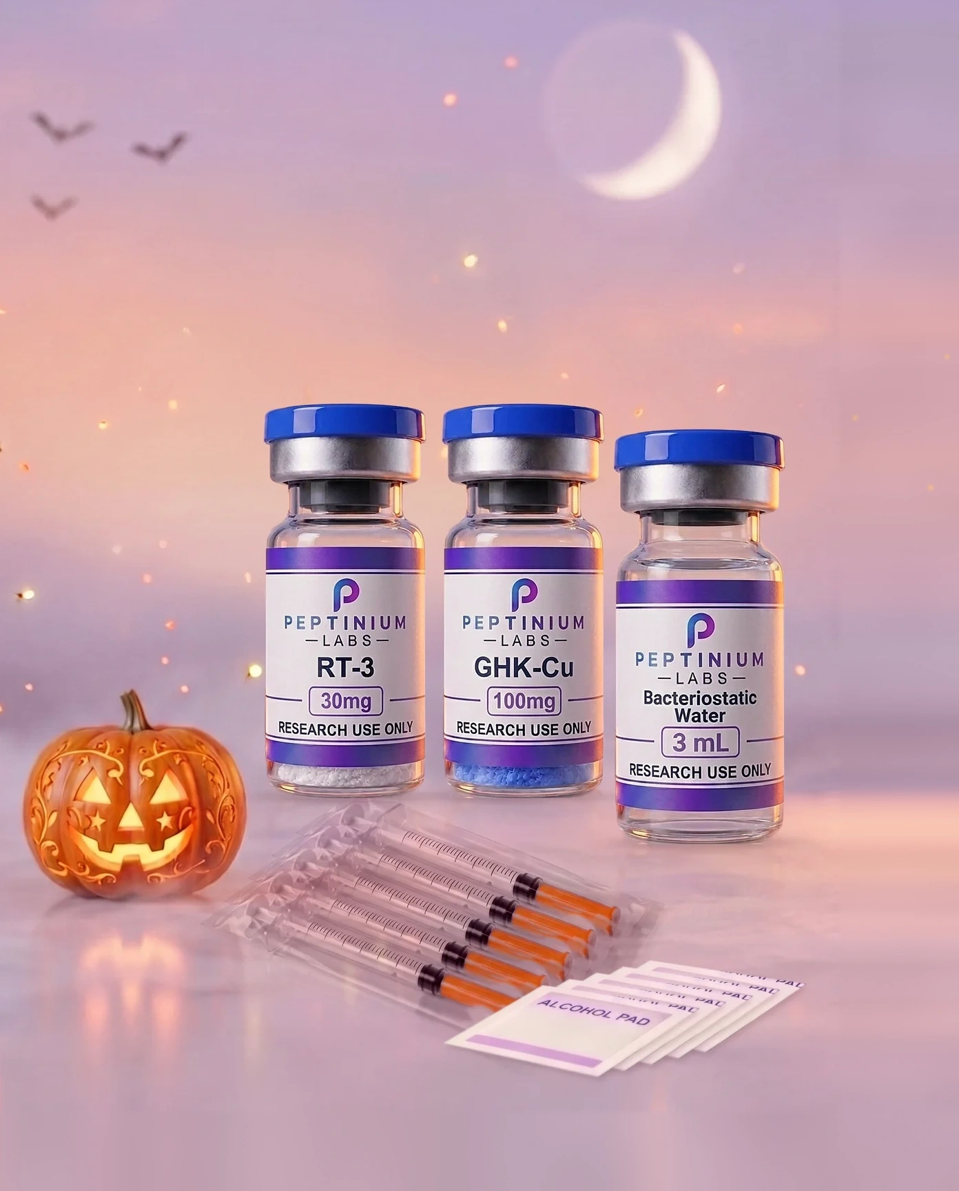 RT-3 + GHK-Cu Synergy — research peptide (RUO), Peptinium Labs