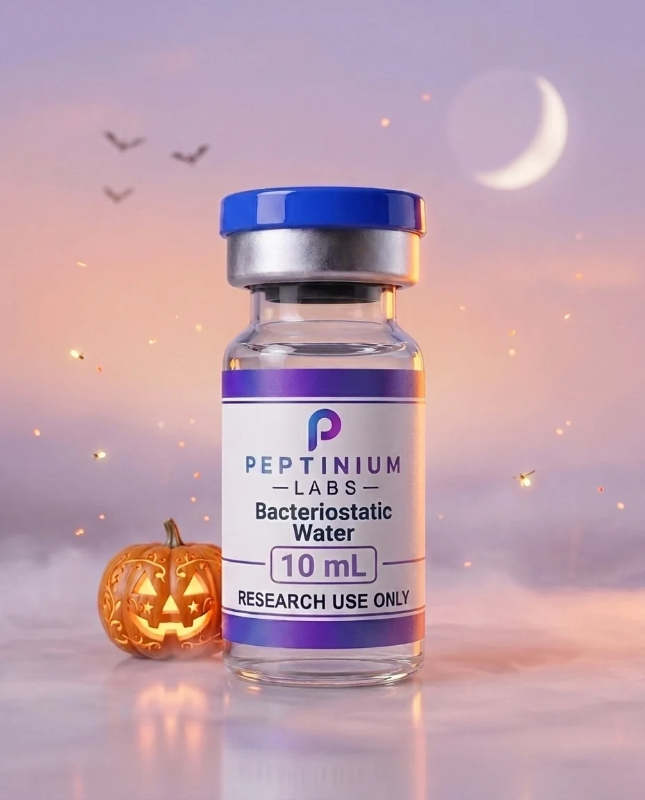 Eau bactériostatique — peptide de recherche (RUO), Peptinium Labs