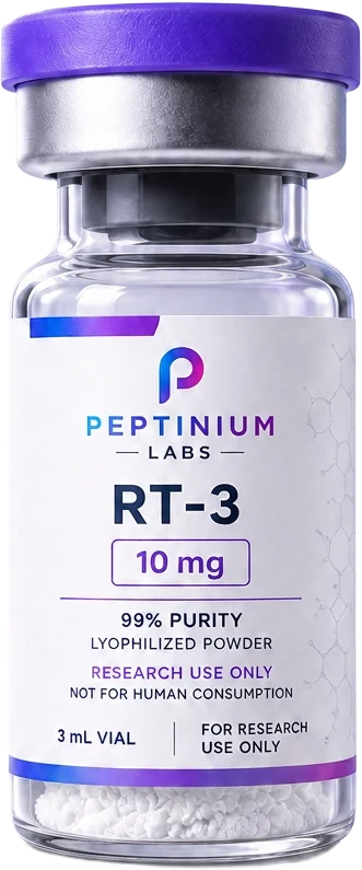 Flacon Peptinium — peptide de recherche pureté ≥ 99 %